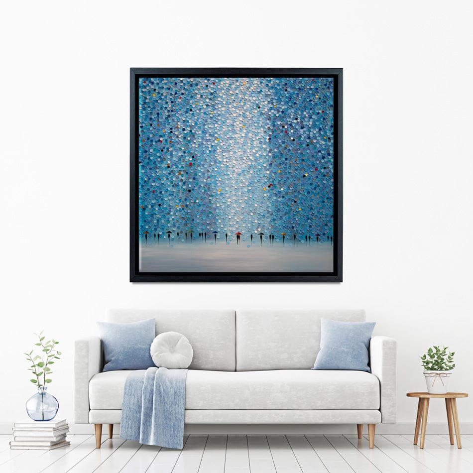 8 Umbrellas Canvas Print wall art product Ekaterina Ermilkina / Independent