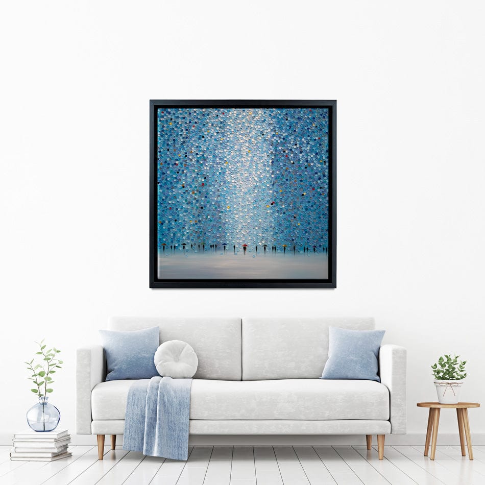 8 Umbrellas Canvas Print wall art product Ekaterina Ermilkina / Independent