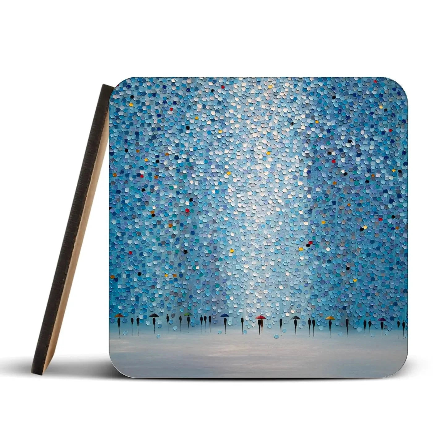 8 Umbrellas Coaster Set  8 Umbrellas Coaster Set |  8 Umbrella Art Coasters wall art product Ekaterina Ermilkina
