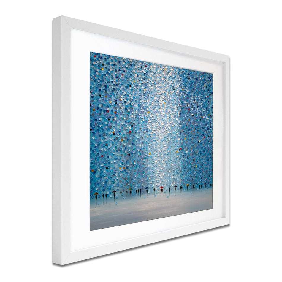8 Umbrellas Framed Art Print wall art product Ekaterina Ermilkina / Independent