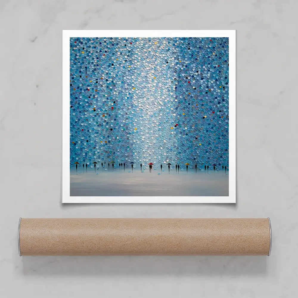 8 Umbrellas Square Art Print 8 Umbrellas Square Art Print wall art product Ekaterina Ermilkina