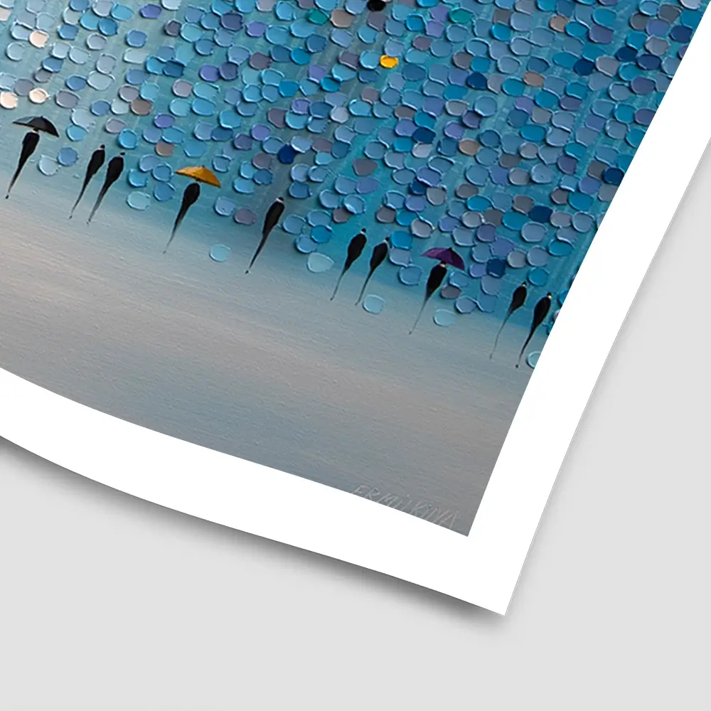 8 Umbrellas Square Art Print 8 Umbrellas Square Art Print wall art product Ekaterina Ermilkina