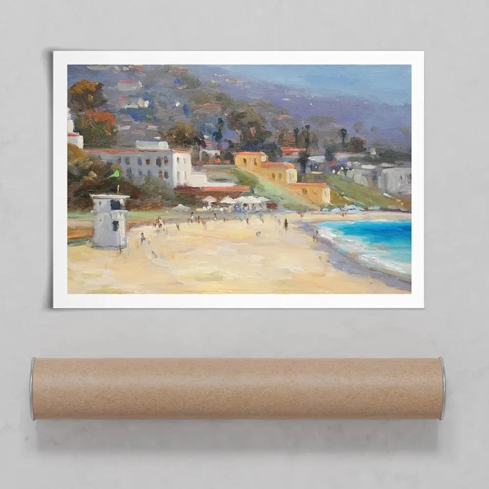 A Beach Day Art Print A Beach Day Art Print wall art product Allayn Stevens