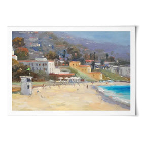 A Beach Day Art Print A Beach Day Art Print wall art product Allayn Stevens