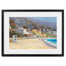 A Beach Day Framed Art Print A Beach Day Framed Art Print wall art product Allayn Stevens