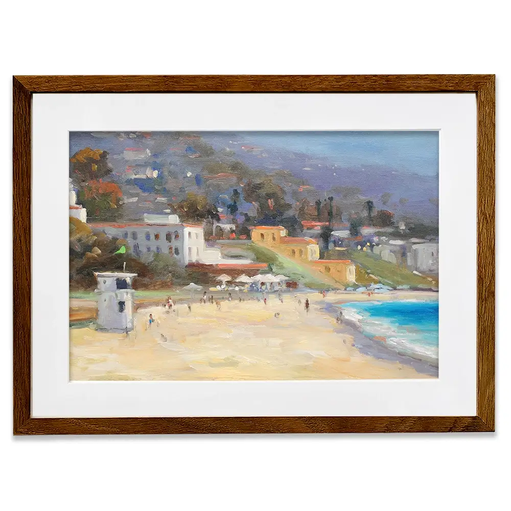 A Beach Day Framed Art Print A Beach Day Framed Art Print wall art product Allayn Stevens