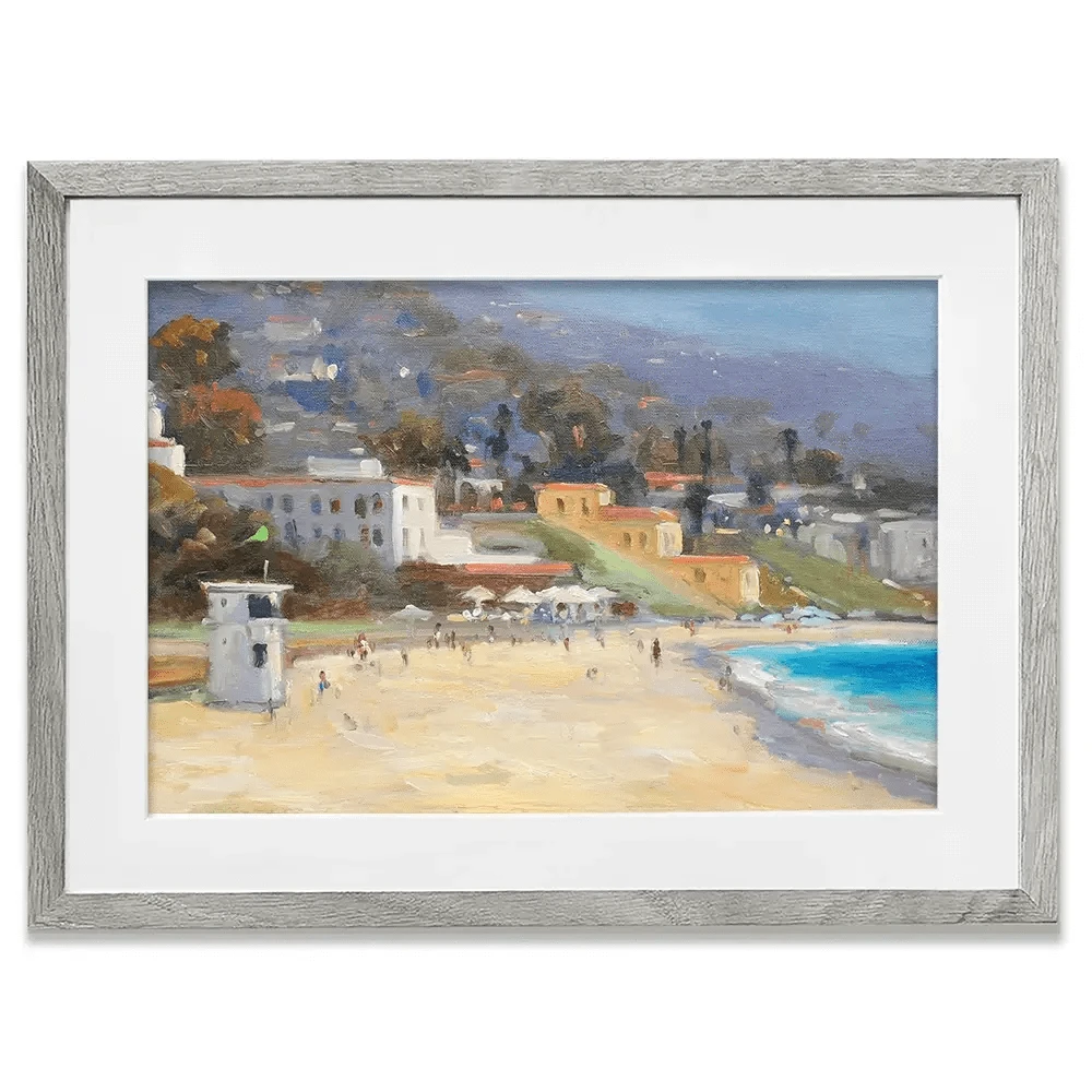 A Beach Day Framed Art Print A Beach Day Framed Art Print wall art product Allayn Stevens