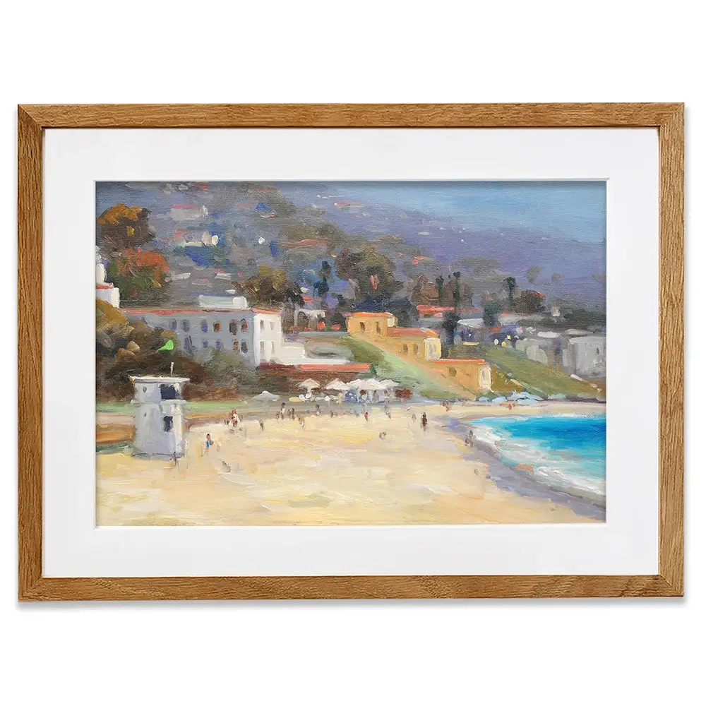A Beach Day Framed Art Print A Beach Day Framed Art Print wall art product Allayn Stevens