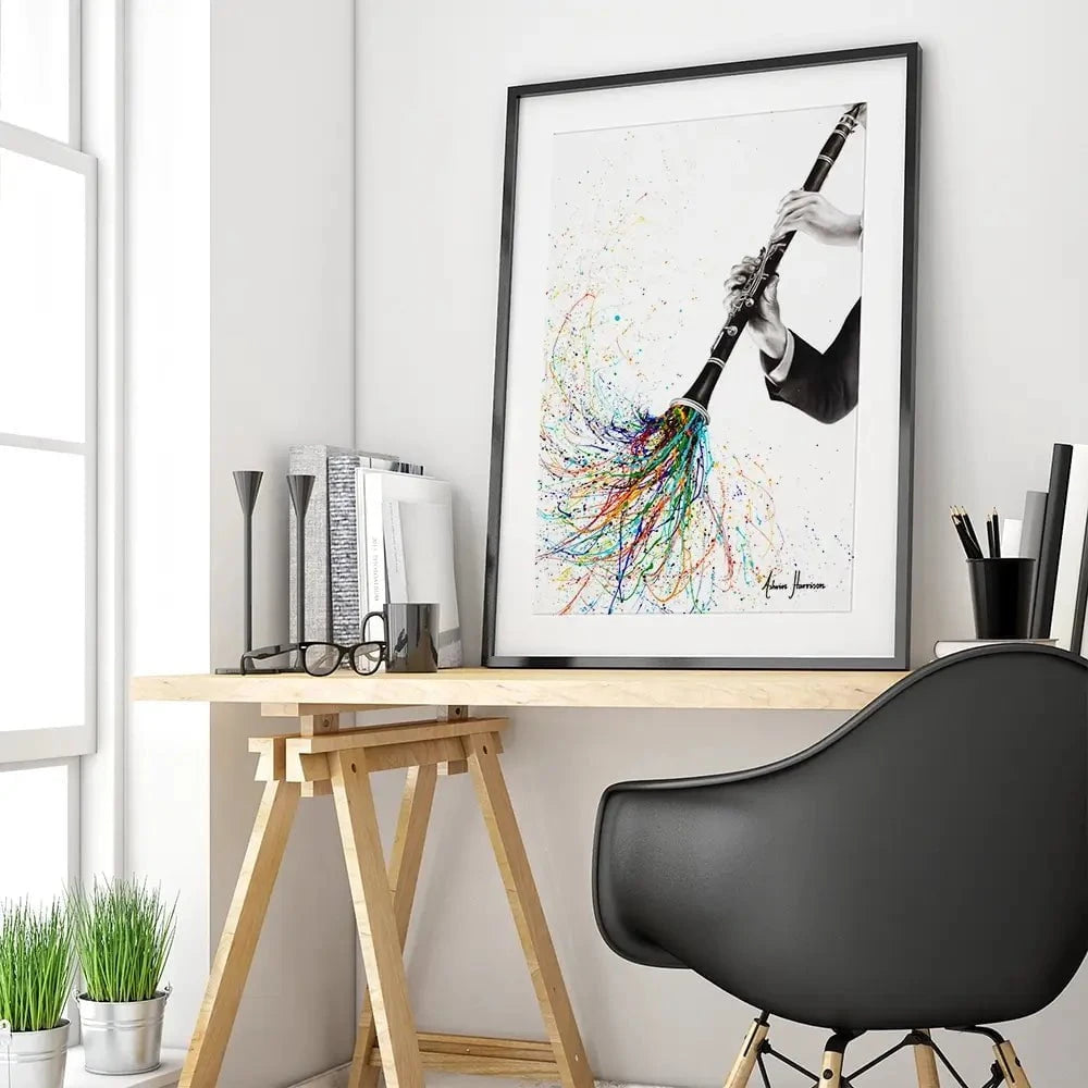A Clarinet Tune Framed Art Print A Clarinet Tune Framed Art Print wall art product Ashvin Harrison