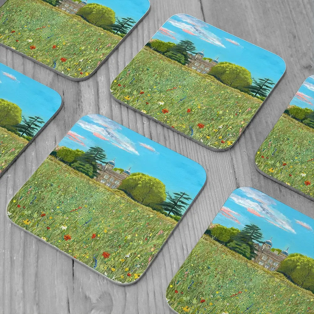 A Country House Coaster Set A Country House Coaster Set wall art product Karen Sutton