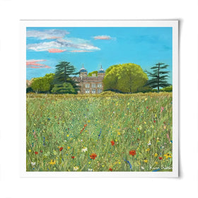 A Country House Square Art Print A Country House Square Art Print wall art product Karen Sutton