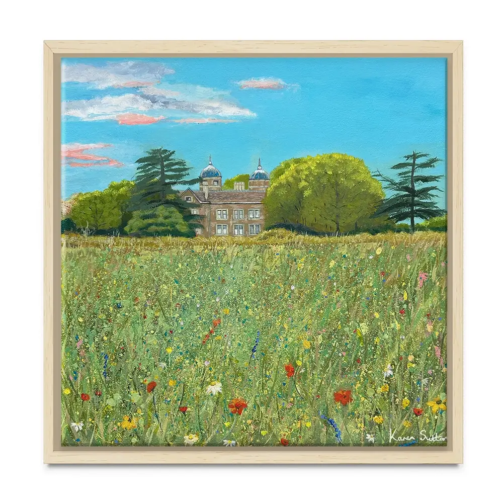 A Country House Square Canvas Print A Country House Square Canvas Print wall art product Karen Sutton