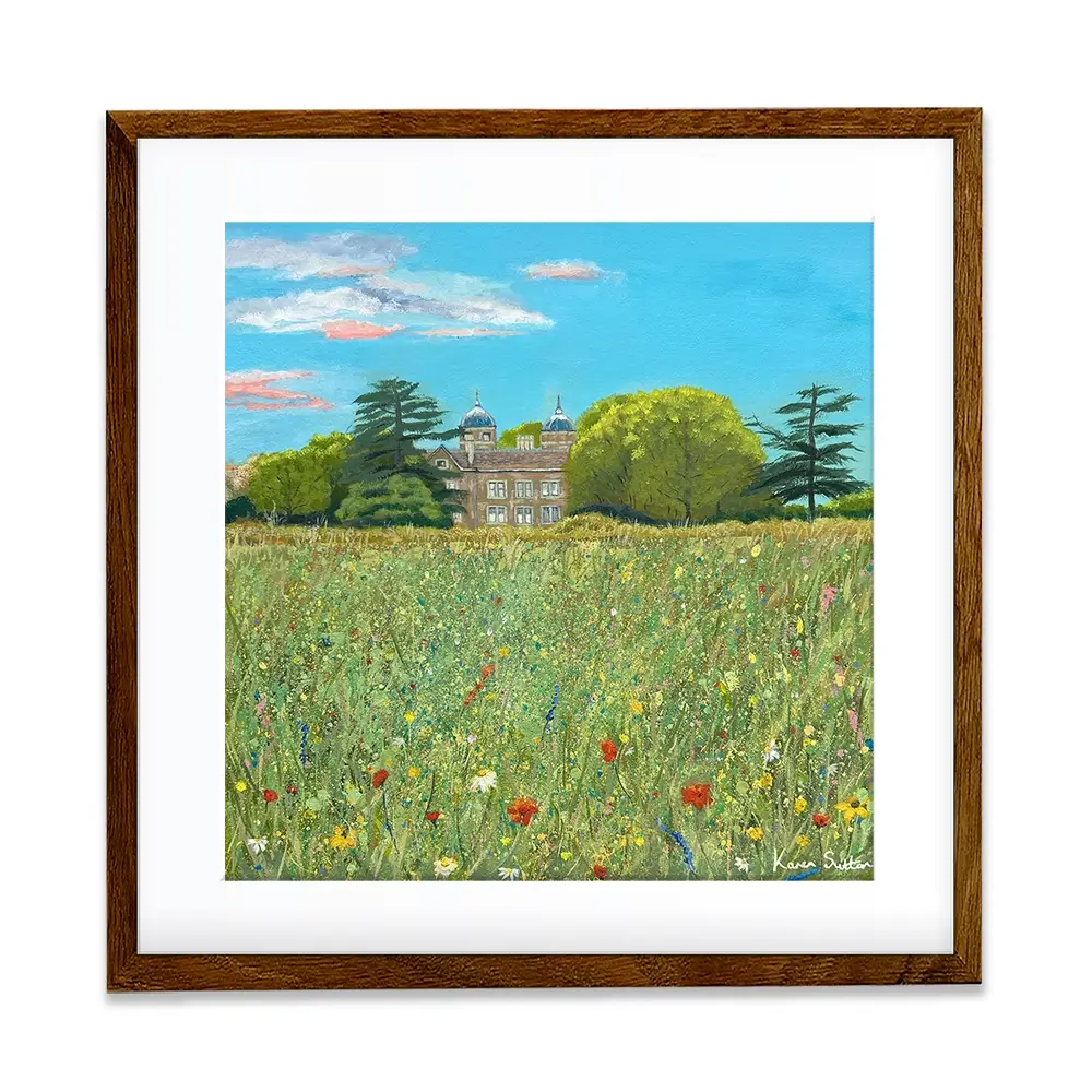 A Country House Square Framed Art Print A Country House Square Framed Art Print wall art product Karen Sutton