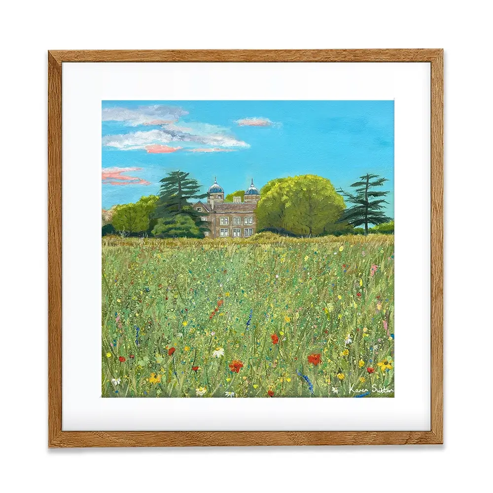 A Country House Square Framed Art Print A Country House Square Framed Art Print wall art product Karen Sutton