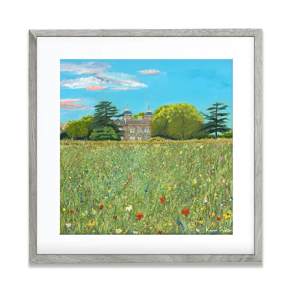 A Country House Square Framed Art Print A Country House Square Framed Art Print wall art product Karen Sutton