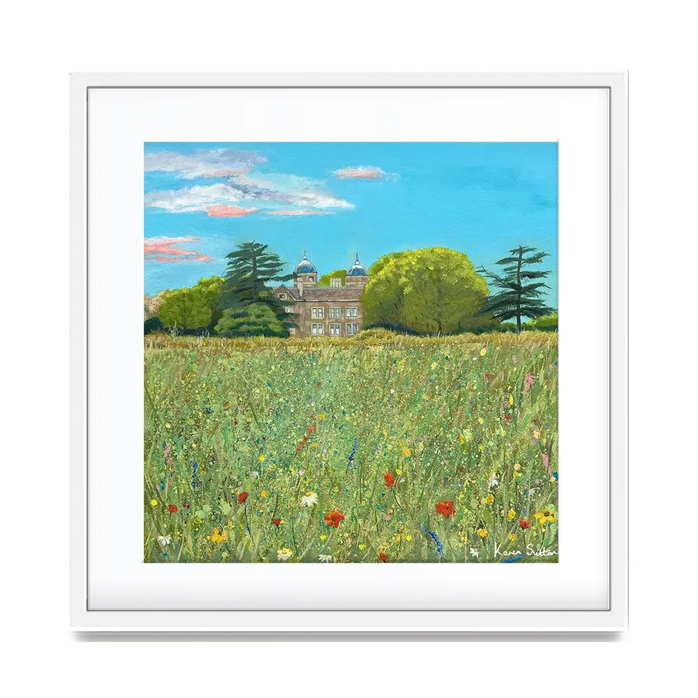 A Country House Square Framed Art Print A Country House Square Framed Art Print wall art product Karen Sutton