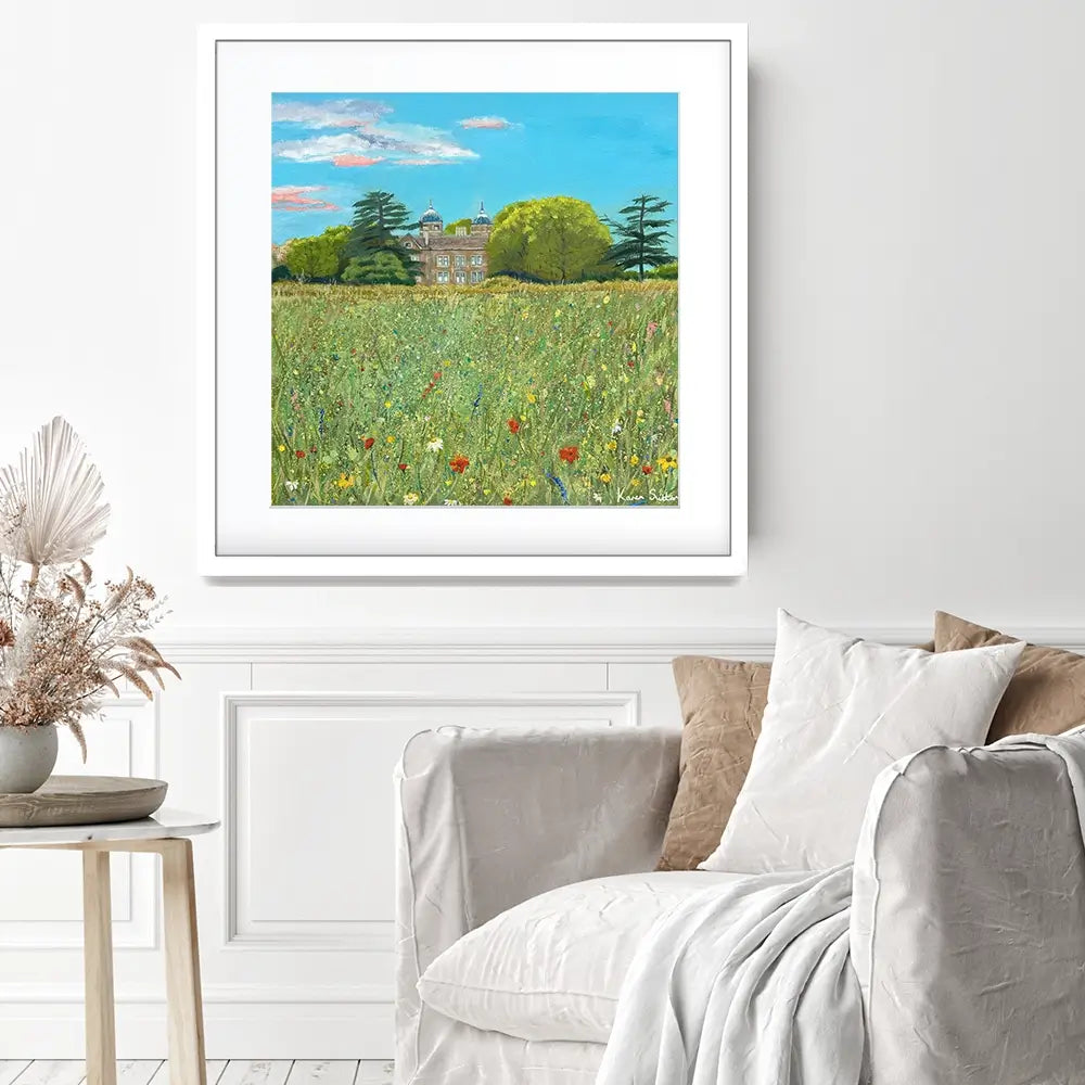 A Country House Square Framed Art Print A Country House Square Framed Art Print wall art product Karen Sutton
