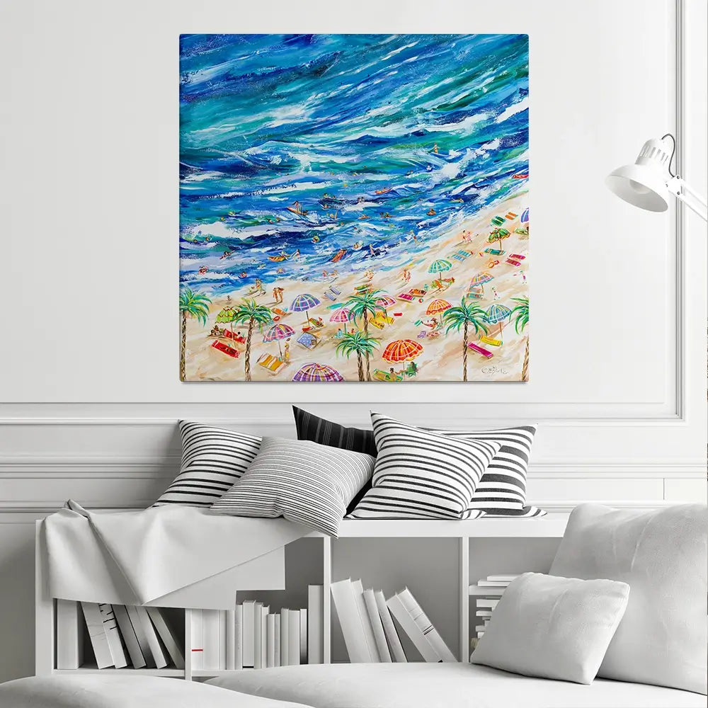 A Day At The Beach Canvas Print A Day At The Beach Canvas Print wall art product Estelle Grengs - Independent