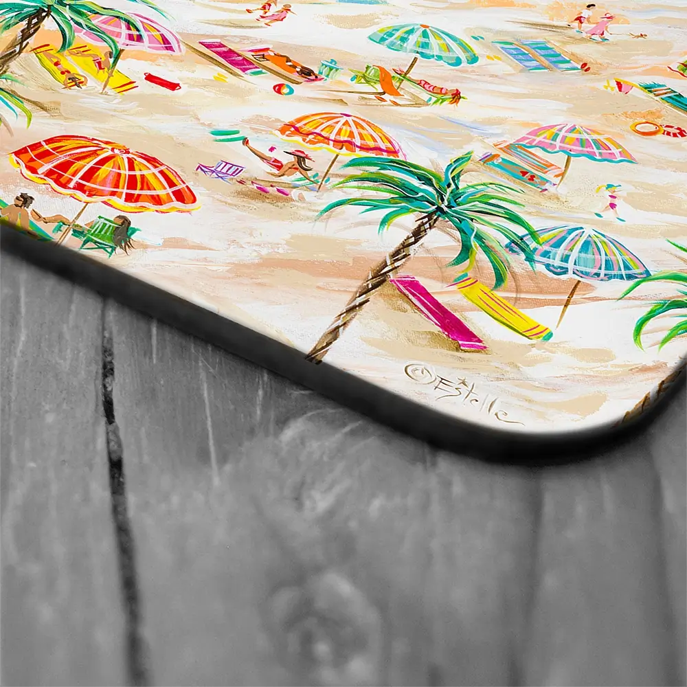 A Day At The Beach Coaster Set Rainbow Soul Tree Coaster Set | Rainbow Soul Tree Art Coasters wall art product Estelle Grengs - Independent