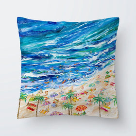 A Day At The Beach Cushion A Day At The Beach Cushion wall art product Estelle Grengs - Independent