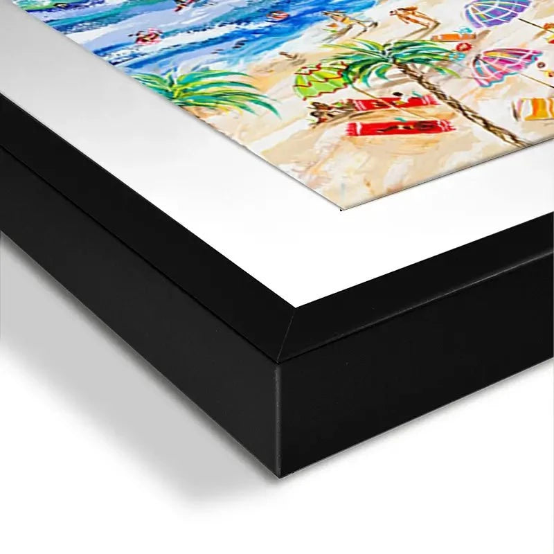A Day At The Beach Framed Art Print A Day At The Beach Framed Art Print wall art product Estelle Grengs - Independent
