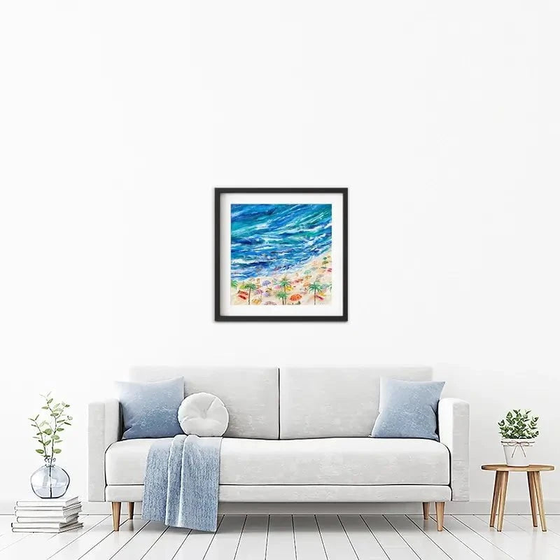 A Day At The Beach Framed Art Print A Day At The Beach Framed Art Print wall art product Estelle Grengs - Independent