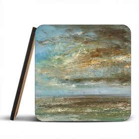 A Distant Sail Coaster Set Rainbow Soul Tree Coaster Set | Rainbow Soul Tree Art Coasters wall art product Craig Askew