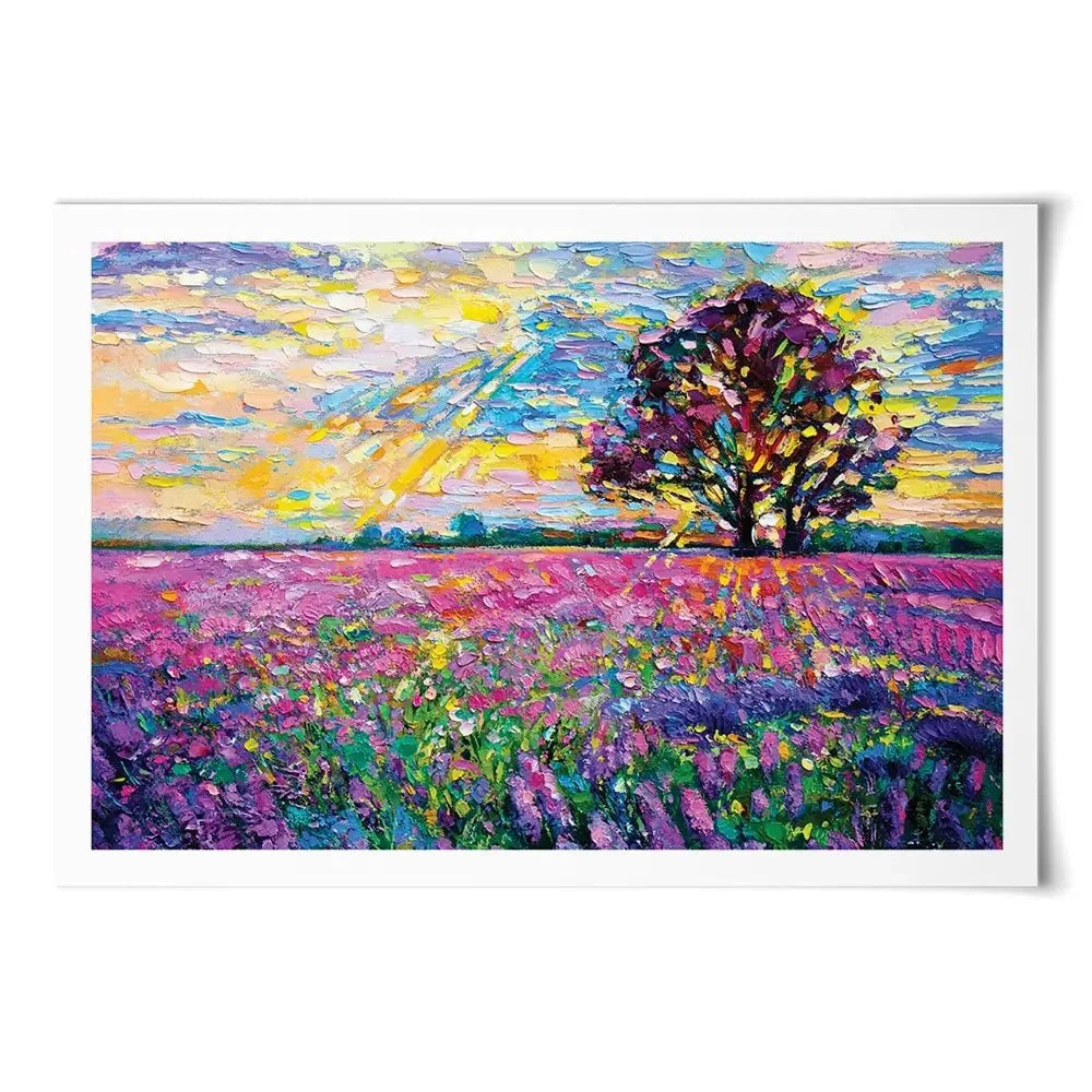 A Field Filled With Colour Art Print A Field Filled With Colour Art Print wall art product Ivailo Nikolov / Shutterstock