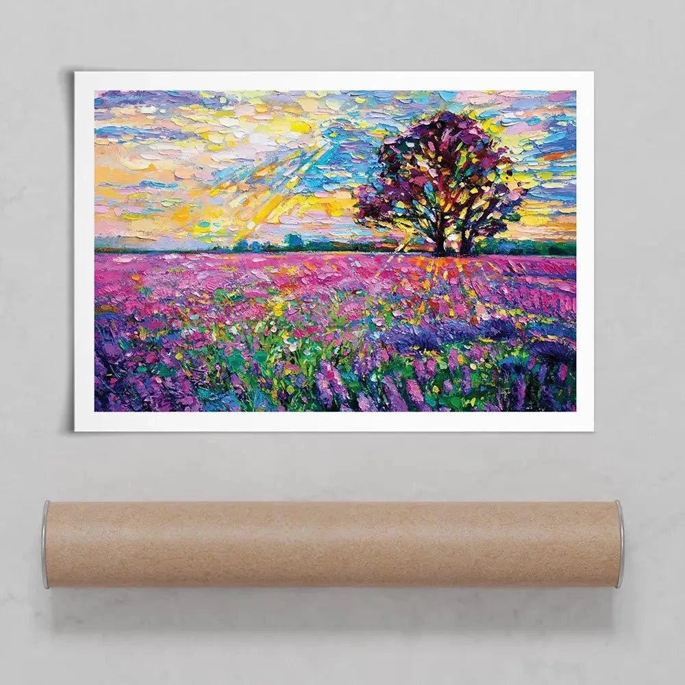A Field Filled With Colour Art Print A Field Filled With Colour Art Print wall art product Ivailo Nikolov / Shutterstock