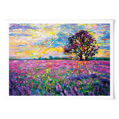 A Field Filled With Colour Art Print wall art product Ivailo Nikolov / Shutterstock