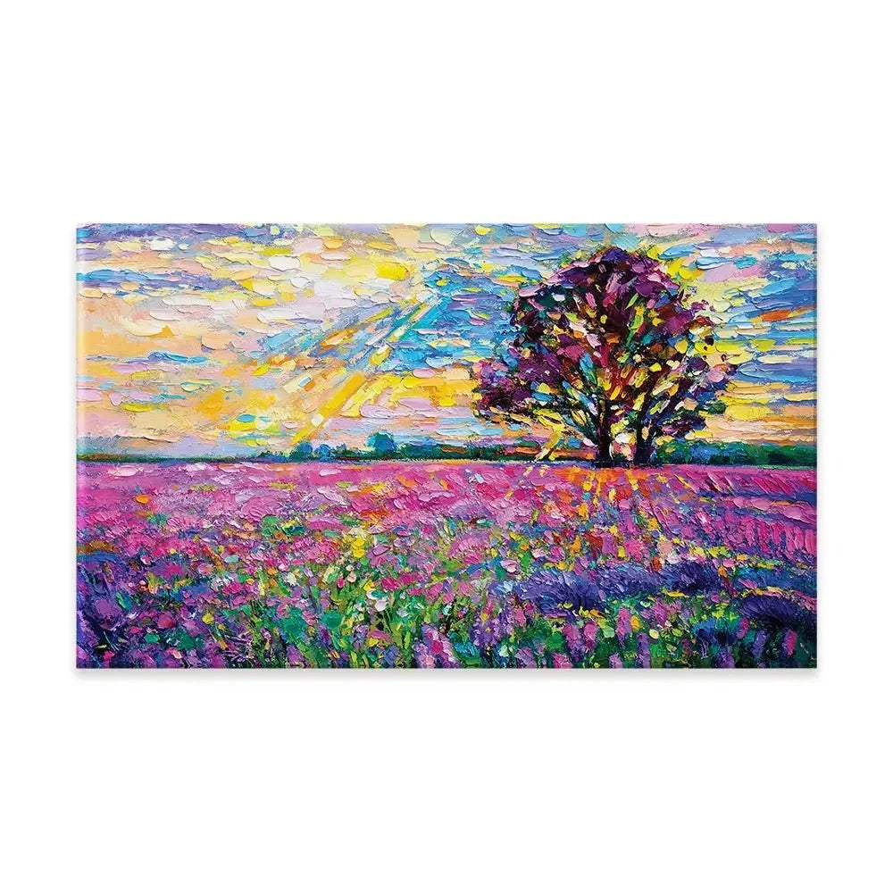 A Field Filled With Colour Canvas Print A Field Filled With Colour Canvas Print wall art product Ivailo Nikolov / Shutterstock