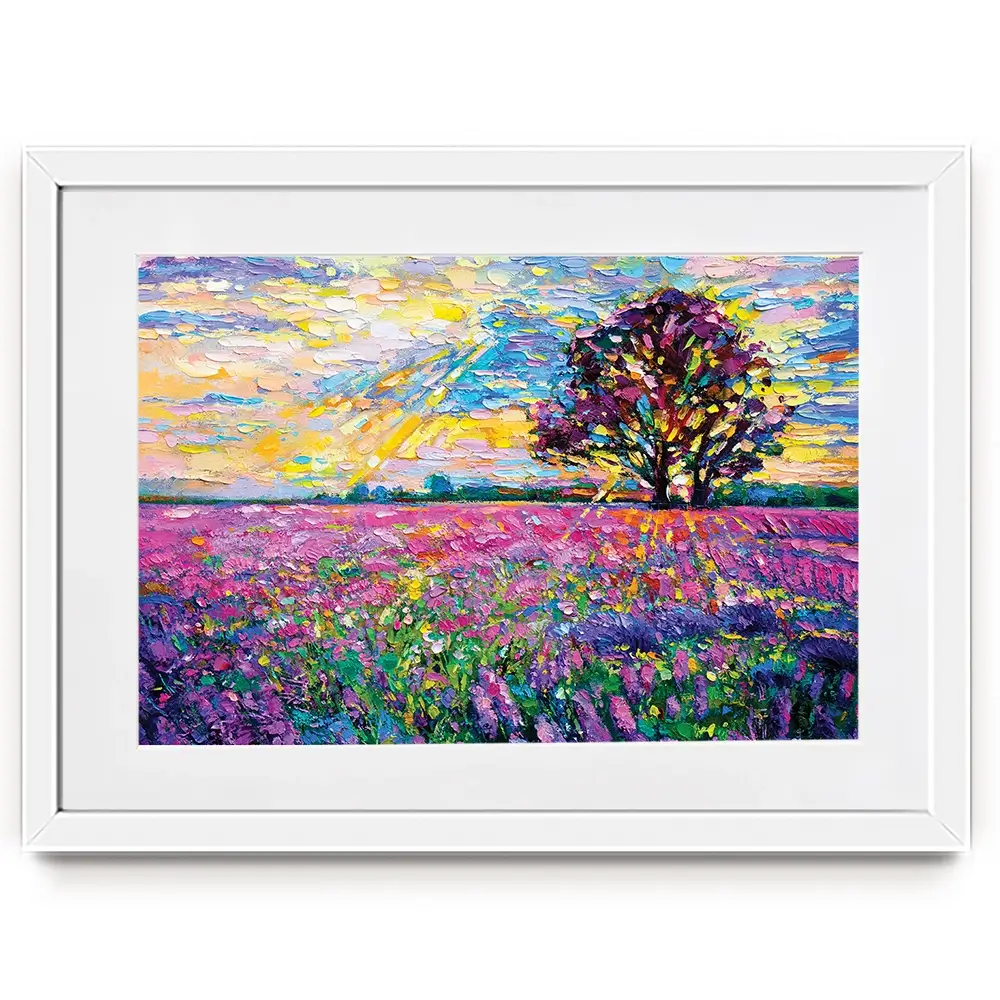 A Field Filled With Colour Framed Art Print A Field Filled With Colour Framed Art Print wall art product Ivailo Nikolov / Shutterstock