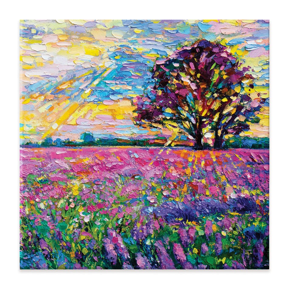 A Field Filled With Colour Square Canvas Print wall art product Ivailo Nikolov / Shutterstock