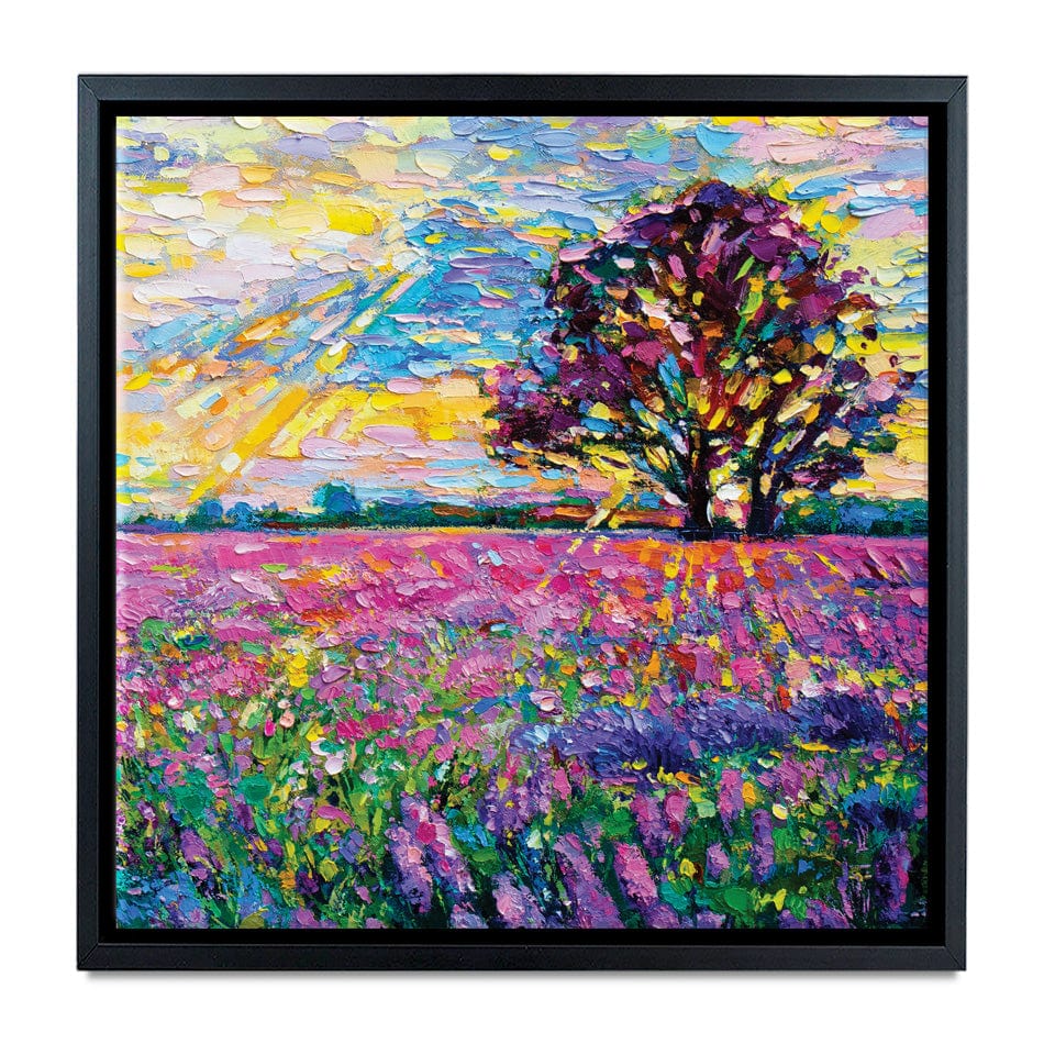 A Field Filled With Colour Square Canvas Print wall art product Ivailo Nikolov / Shutterstock