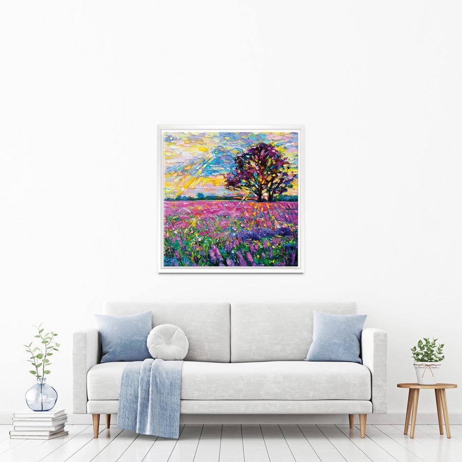 A Field Filled With Colour Square Canvas Print wall art product Ivailo Nikolov / Shutterstock