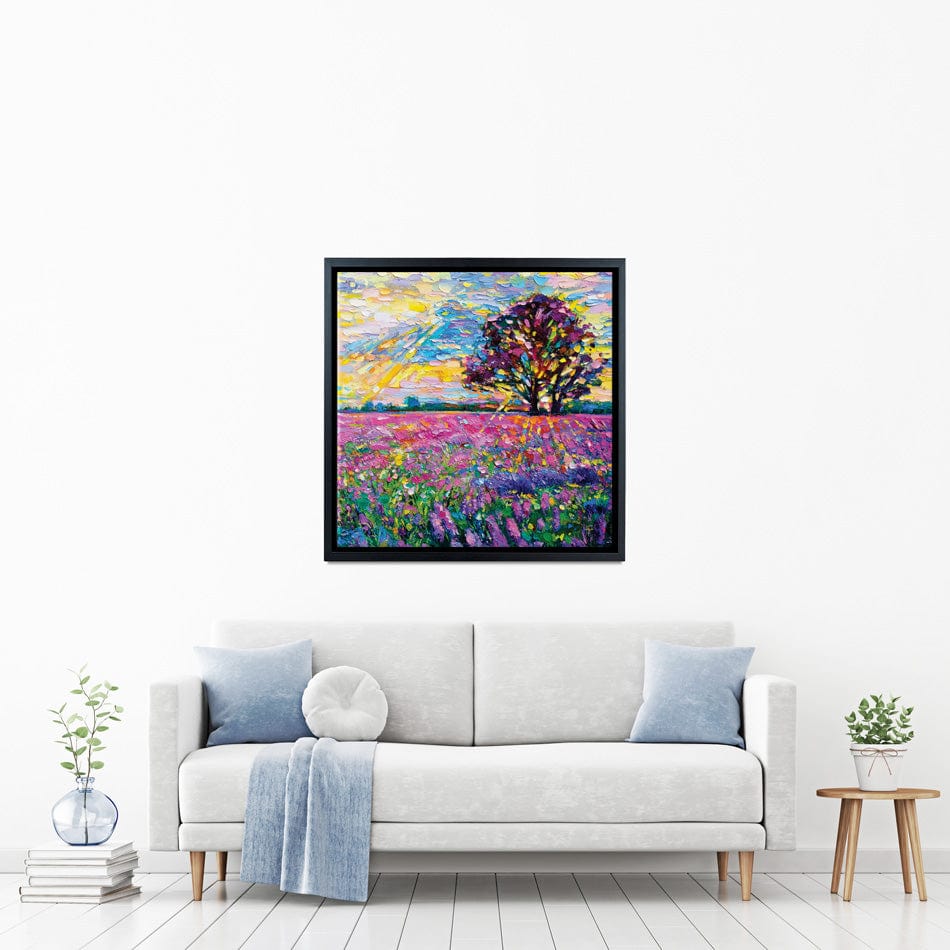 A Field Filled With Colour Square Canvas Print wall art product Ivailo Nikolov / Shutterstock