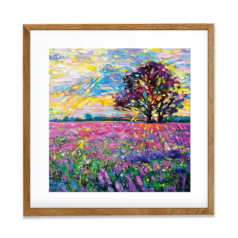 A Field Filled With Colour Square Framed Art Print A Field Filled With Colour Square Framed Art Print wall art product Ivailo Nikolov / Shutterstock