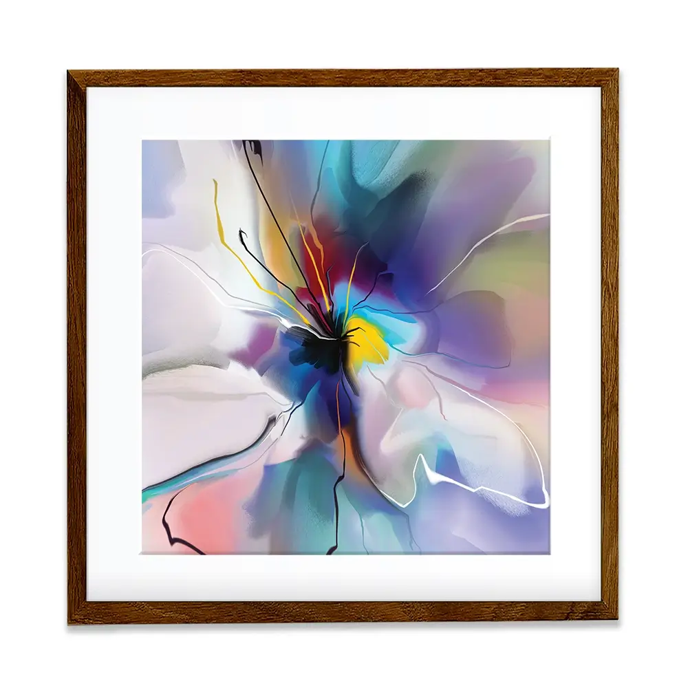 A Flower Square Framed Art Print A Flower Square Framed Art Print wall art product Teni / Shutterstock