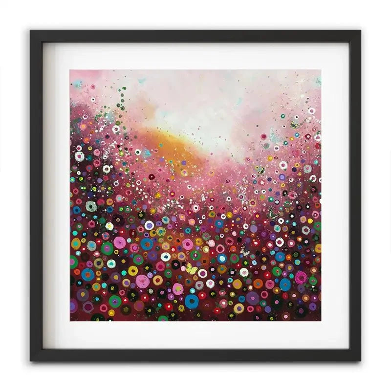A Fluttering Framed Art Print A Fluttering Framed Art Print wall art product Laure Bury