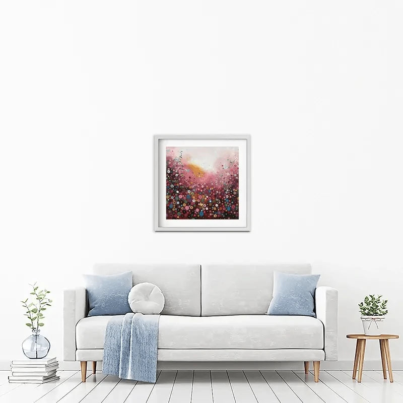 A Fluttering Framed Art Print A Fluttering Framed Art Print wall art product Laure Bury