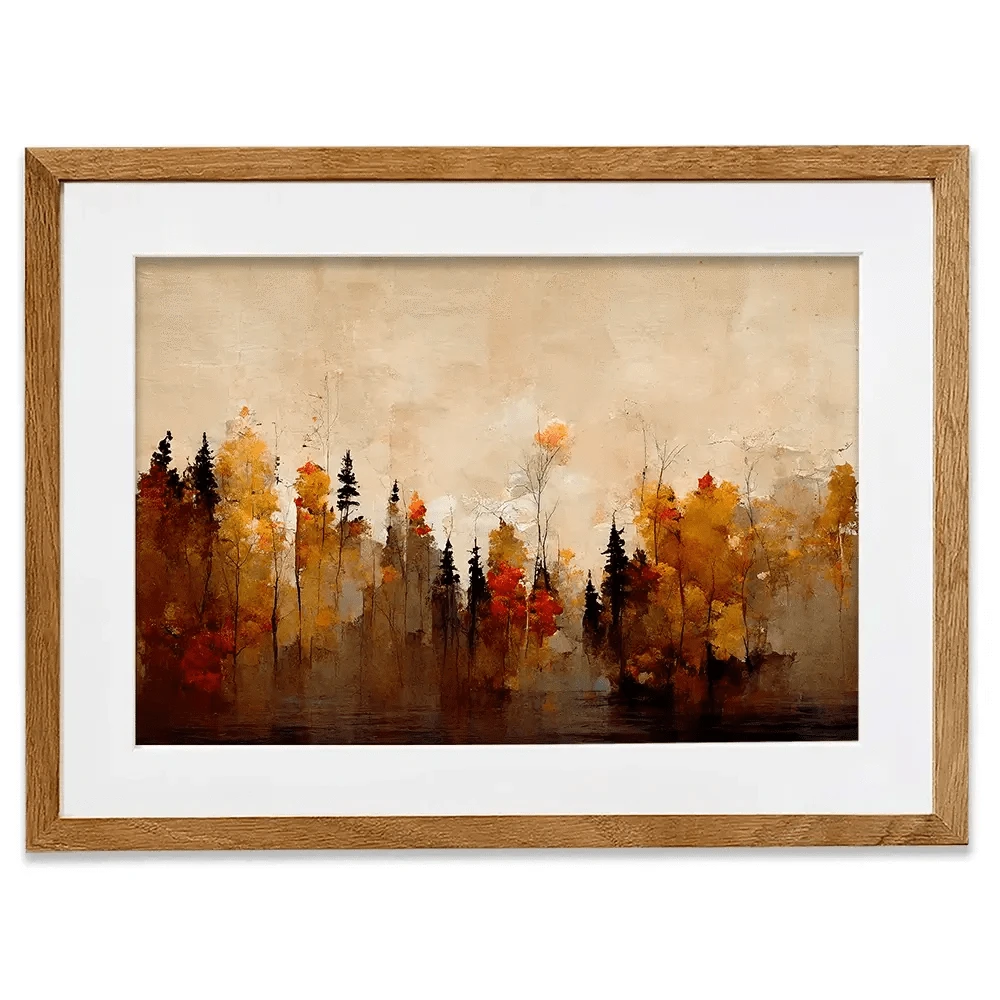 A Forest In Autumn Framed Art Print A Forest In Autumn Framed Art Print wall art product Treechild