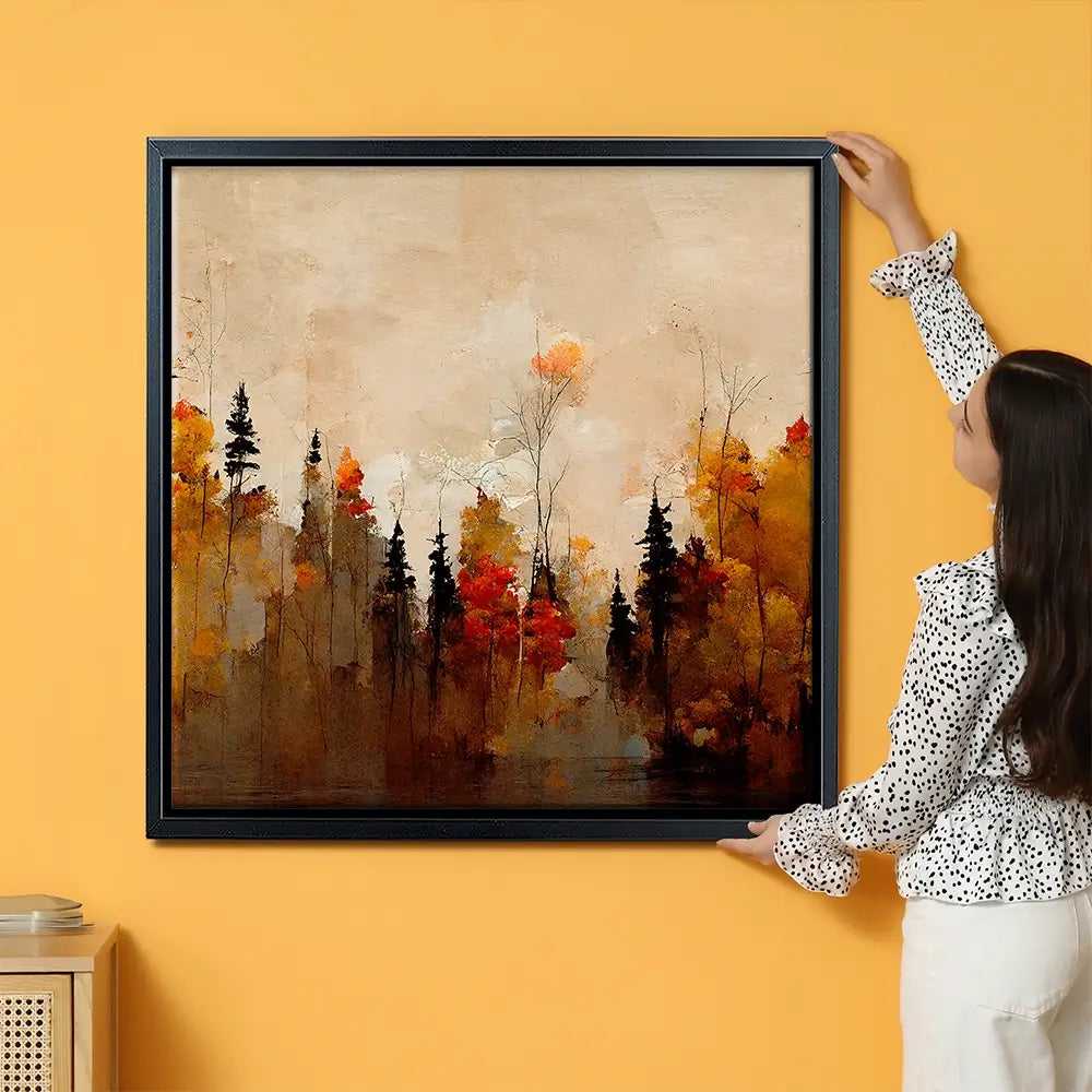 A Forest In Autumn Oversized Canvas Print A Forest In Autumn Oversized Canvas Print wall art product Art Print Shop