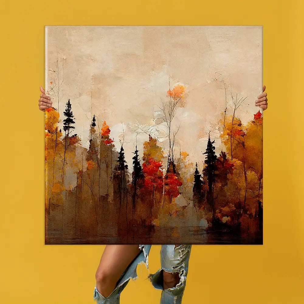 A Forest In Autumn Oversized Canvas Print A Forest In Autumn Oversized Canvas Print wall art product Art Print Shop