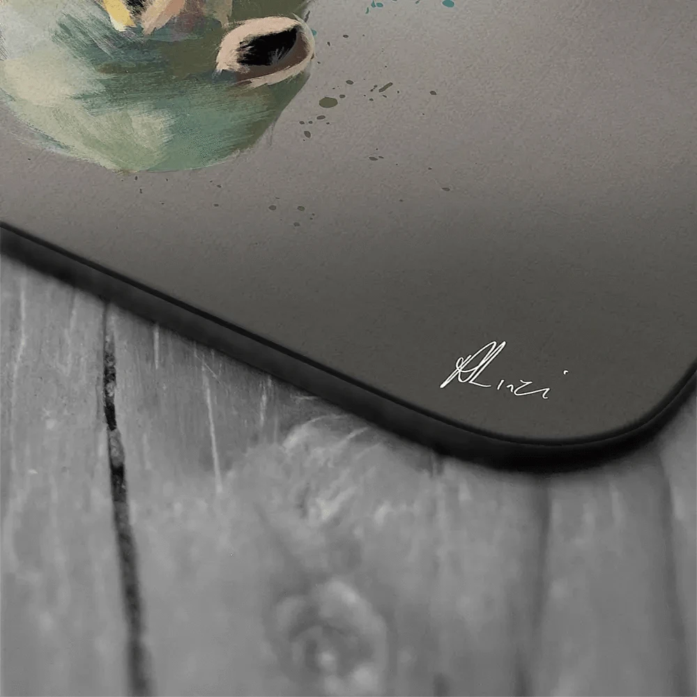 A Giraffe In Multicolour Coaster Set Rainbow Soul Tree Coaster Set | Rainbow Soul Tree Art Coasters wall art product Aimee Linzi