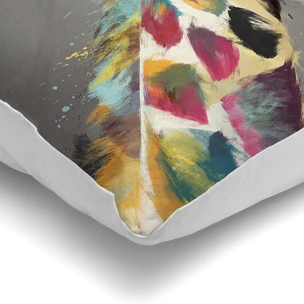 A Giraffe In Multicolour Cushion A Giraffe In Multicolour Cushion wall art product Aimee Linzi