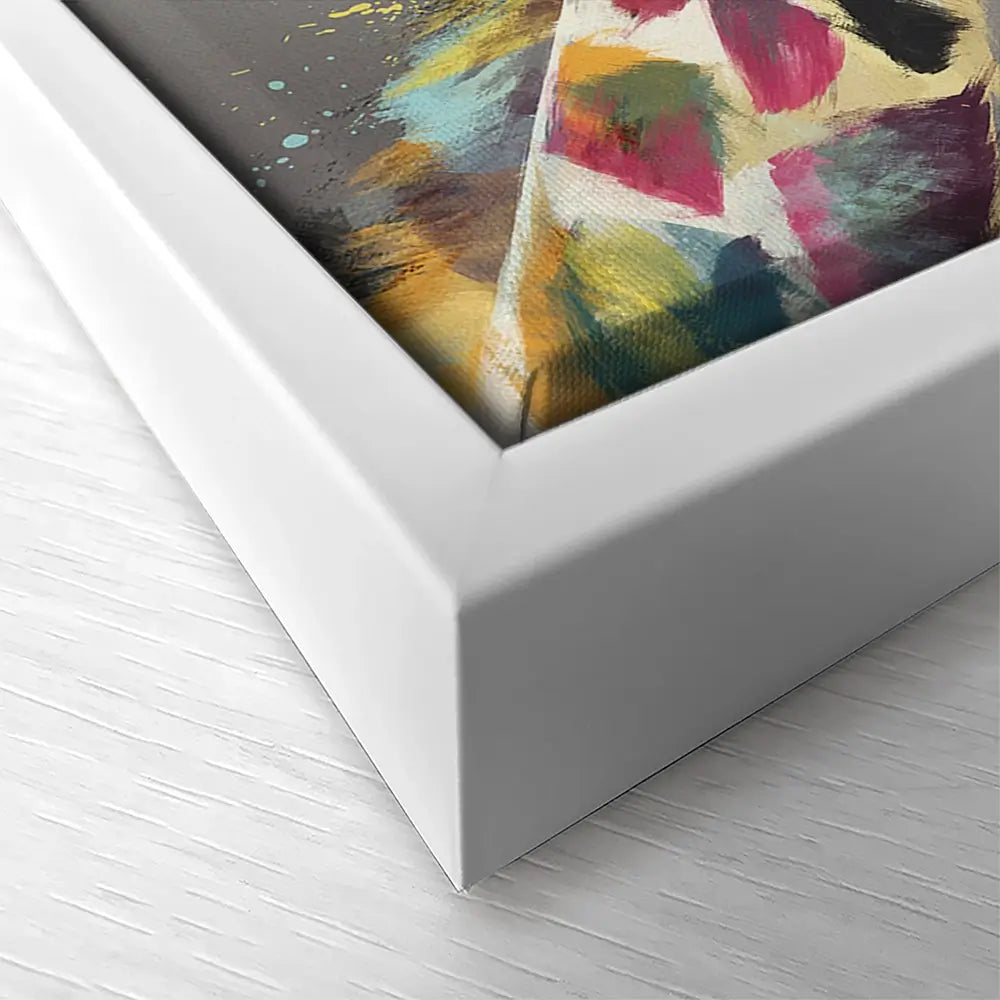 A Giraffe In Multicolour Oversized Canvas Print A Giraffe In Multicolour Oversized Canvas Print wall art product Art Print Shop