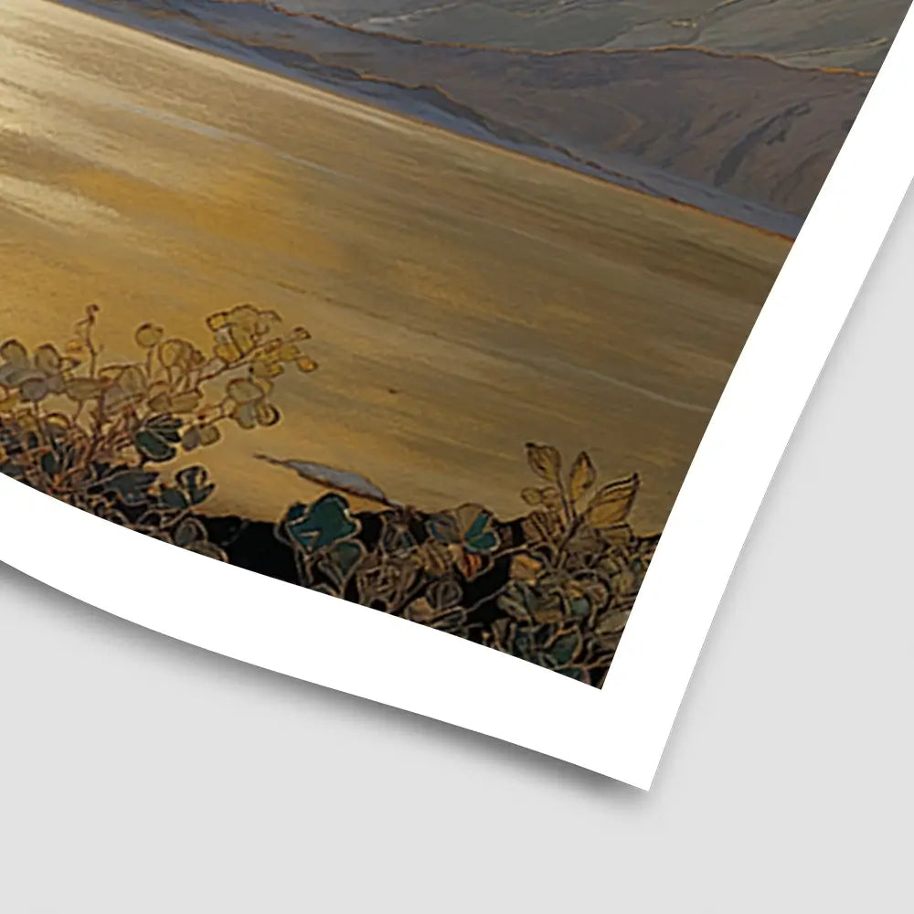 A Golden View Art Print A Golden View Art Print wall art product IAmHomeStudio