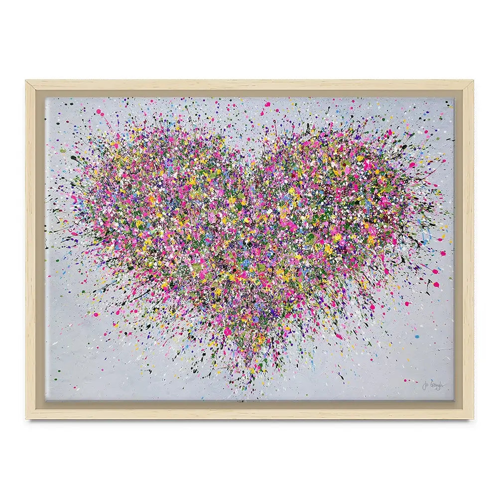 A Happy Heart Canvas Print A Happy Heart Canvas Print | A Happy Heart Artwork | Heart Art  wall art product Jo Gough