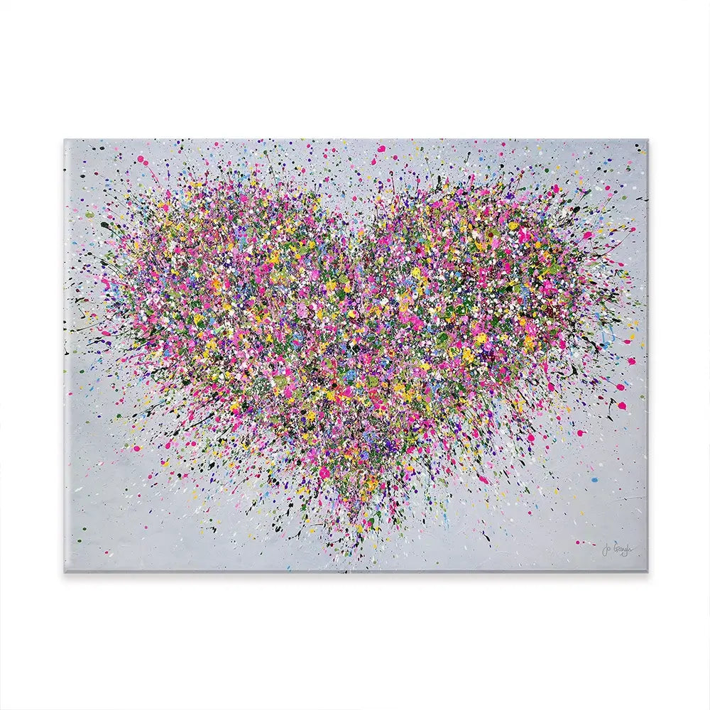 A Happy Heart Canvas Print A Happy Heart Canvas Print | A Happy Heart Artwork | Heart Art  wall art product Jo Gough