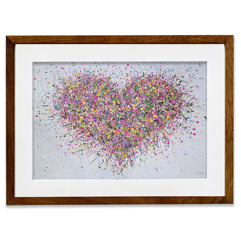 A Happy Heart Framed Art Print A Happy Heart Framed Art Print | A Happy Heart Framed Artwork wall art product Jo Gough